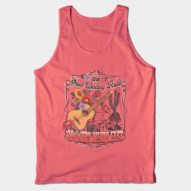 Country music Fest Tank Top by LifeTime Design